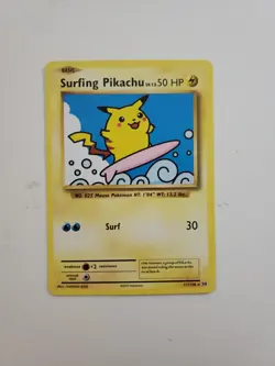 Surfing Pikachu 111/108 Evolutions Regular (Pokemon TGC) LP - Image 1