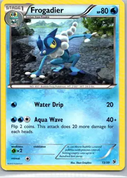 Pokemon TCG Frogadier 13/39 Kalos Starter Set MP - Image 1