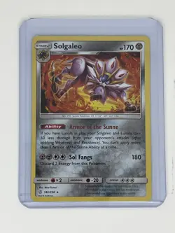 2019 Pokemon Gaming Sun & Moon Cosmic Eclipse Solgaleo #142/236 Holo - Image 1
