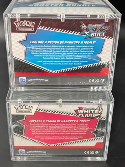 2x Pokemon SV10.5 Black Bolt White Flare Sealed Booster Bundle Display Case - Image 3