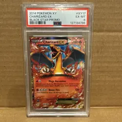 2014 Pokemon XY Charizard EX Black Star Promo #XY17 PSA 6 - Image 1