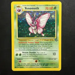 Pokemon Vintage Holo Venomoth Jungle 13/64 WotC 1999 - Image 1