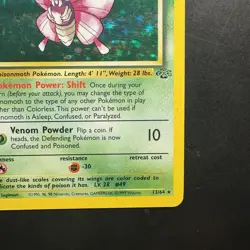 Pokemon Vintage Holo Venomoth Jungle 13/64 WotC 1999 - Image 4