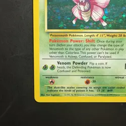 Pokemon Vintage Holo Venomoth Jungle 13/64 WotC 1999 - Image 5