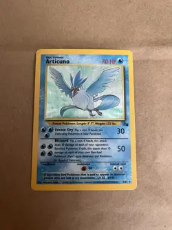 Pokemon TCG Articuno Fossil 2/62 Holo Unlimited Holo Rare - Image 1