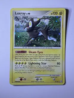 Luxray 7/130 - Holo Rare - Diamond & Pearl Base Set Pokemon TCG - Image 1