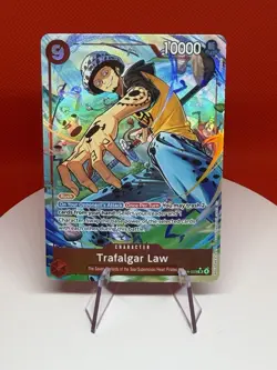 Bandai Trafalgar Law OP14-009 Foil One Piece CCG Card 10000 Power - Image 1