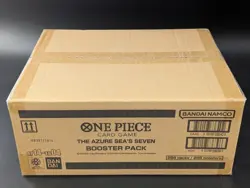 One Piece OP14-EB04 The Azure Sea's Seven English 12 Booster Box Case Sealed - Image 1