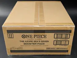 One Piece OP14-EB04 The Azure Sea's Seven English 12 Booster Box Case Sealed - Image 2