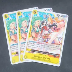 3x Gorgon Sisters The Azure Sea's Seven OP14-105 Playset X3 One Piece Play Set - Image 1