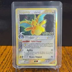 Pokemon Dragonite EX EX Delta Species 3/113 Rare Delta Species Holo 100 HP Card - Image 1