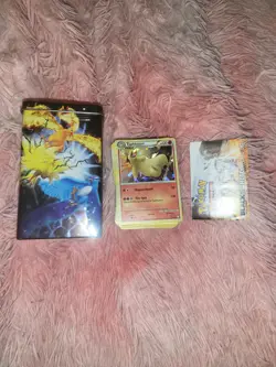 Pokemon Card Lot 115 Cards + Tin + Card List - Image 1