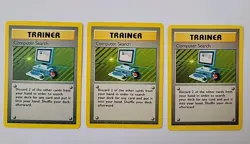 Lot of 3 Computer Search Pokemon Cards - Image 1