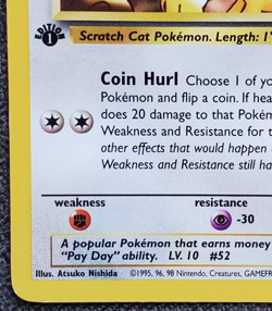 1st Edition Meowth - Team Rocket - #62/82 - Vintage Pokemon Card 2000 WOTC - Image 5