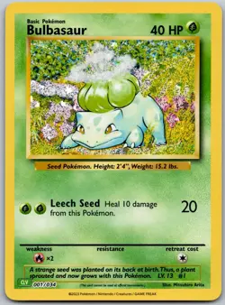 Bulbasaur 001/034 Trading Card Game Classic Classic Collection NM - Image 1