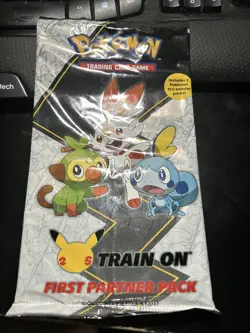 Pokemon First Partner PACK 3 Jumbo GALAR Cards +2 Booster packs - Image 1