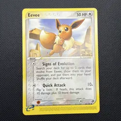 Pokemon E-Reader Eevee Card 63/100 Sandstorm Regular LP - Image 1