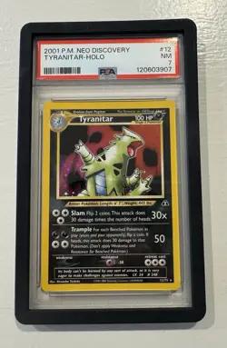 Tyranitar Neo Discovery Holo Card 12/75 Pokemon - Image 1