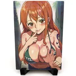One Piece Nami Sexy Hot Anime Waifu Girl Lewd Doujin Goddess Story ACG Art Card - Image 3