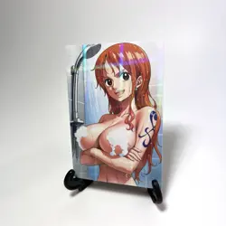 One Piece Nami Sexy Hot Anime Waifu Girl Doujin Lewd Goddess Story ACG Art Card - Image 2