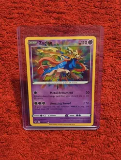 Pokemon TCG SWSH Vivid Voltage Zacian Holo Card 082/185 MINT Condition - Image 2