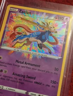 Pokemon TCG SWSH Vivid Voltage Zacian Holo Card 082/185 MINT Condition - Image 4