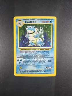1999 Blastoise Holo Rare Pokemon Card TCG 2/102 Base Set - Image 1