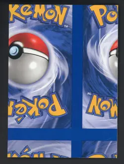 Pokemon English Blank Misprint NFC Cards Front Blank Back Miscut #2 - Image 1