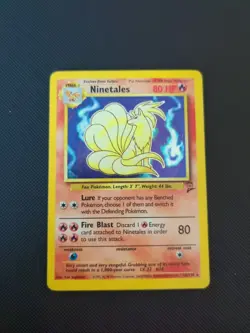 Pokemon Base Set 2 Ninetales Holo Card 13/130 MP/HP - Image 1