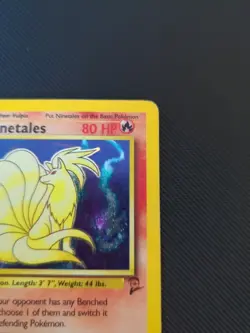 Pokemon Base Set 2 Ninetales Holo Card 13/130 MP/HP - Image 3