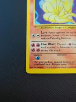 Pokemon Base Set 2 Ninetales Holo Card 13/130 MP/HP - Image 5
