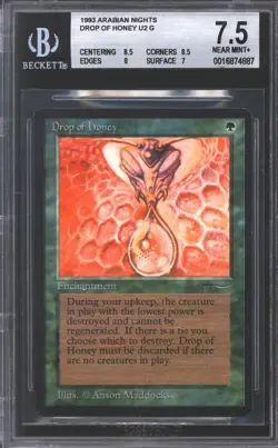 Magic MTG Arabian Nights Drop of Honey BGS 7.5 (8.5, 8.5, 8, 7) NEAR MINT NM - Image 1