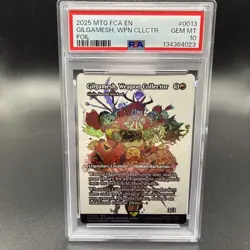 2025 MTG FINAL FANTASY THROUGH THE AGES FOIL GILGAMESH, WEAPON COLLECTOR PSA 10 - Image 1