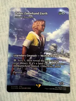 MTG Final Fantasy Tidus Zanarkand Fayth Mythic! Full Art Foil 0058 - Mint! - Image 1