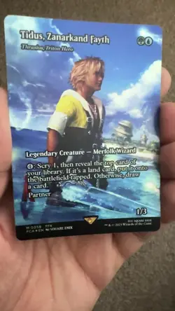 MTG Final Fantasy Tidus Zanarkand Fayth Mythic! Full Art Foil 0058 - Mint! - Image 2