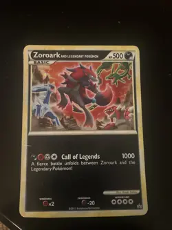 Zoroark and Legendary Pokemon Unnumbered Holo, World Of Illusions Jumbo Promo - Image 1