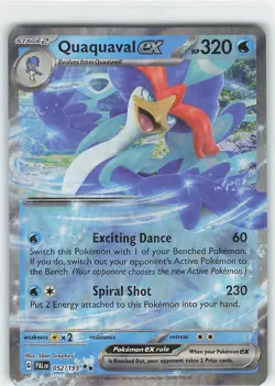 Pokemon TCG - Quaquaval ex Double Rare Holo - 052/193 - Paldea Evolved - Image 1
