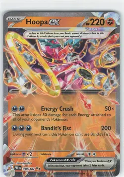 Hoopa ex Pokemon Paradox Rift 098/182 Double Rare NM - Image 1