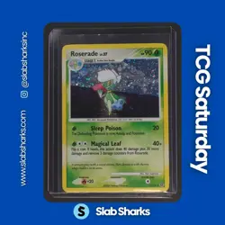 2007 POKEMON DIAMOND & PEARL SECRET WONDERS #17/132 ROSERADE HOLO - Image 1