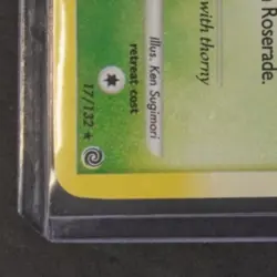 2007 POKEMON DIAMOND & PEARL SECRET WONDERS #17/132 ROSERADE HOLO - Image 4