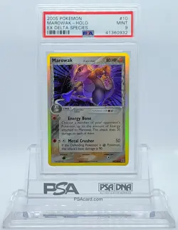 POKEMON EX DELTA SPECIES MAROWAK #10 HOLO FOIL CARD PSA 9 MINT #41360932 - Image 2
