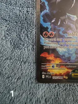 Pokemon Mega Charizard X EX 125/094 PFL Rare Foil Flame TCG Card - Image 4
