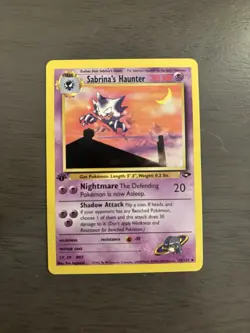 TcG Pokemon Gym Challenge Sabrina's Haunter 1st Edition #55/132 Uncommon LP/NM - Image 1