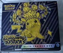 Pokemon TCG Scarlet & Violet Surging Sparks Elite Trainer Box ETB - SEALED - Image 1