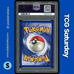 1999 POKEMON BASE SET UNLIMITED #75/102 LASS RARE PSA 8 - Image 2