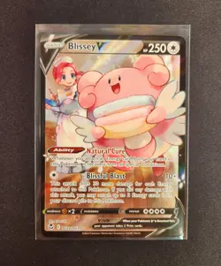 Pokemon Blissey V TG22 TG22/TG30 Silver Tempest Trainer Gallery Full Art IN HAND - Image 2