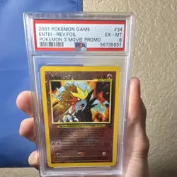 Pokemon TCG Entei Reverse Holo Promo 34/53 Wotc PSA 6 2001 English - Image 1