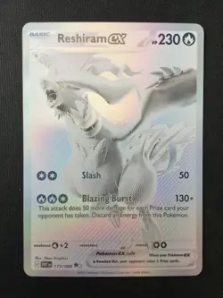 Pokemon TCG SV: White Flare #173/086 Reshiram ex NM - Image 1