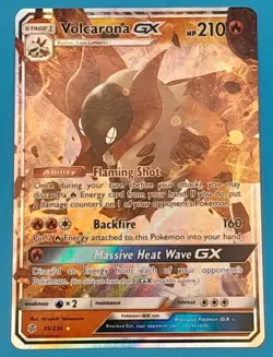 Volcarona GX 35/236 Sm-Cosmic Eclipse Holo Foil Pokemon TCG RARE Pokemon LP - Image 1
