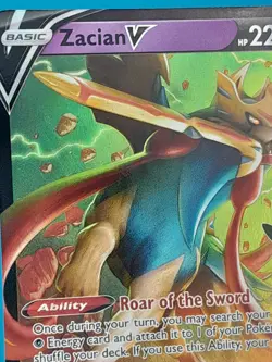Zacian V 016/025 Pokemon TCG Celebrations Holo Ultra Rare Near Mint NM - Image 2